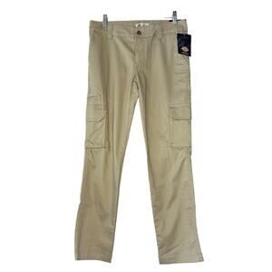 Dickies Women's Cargo Pants Khaki 2 R Relaxed